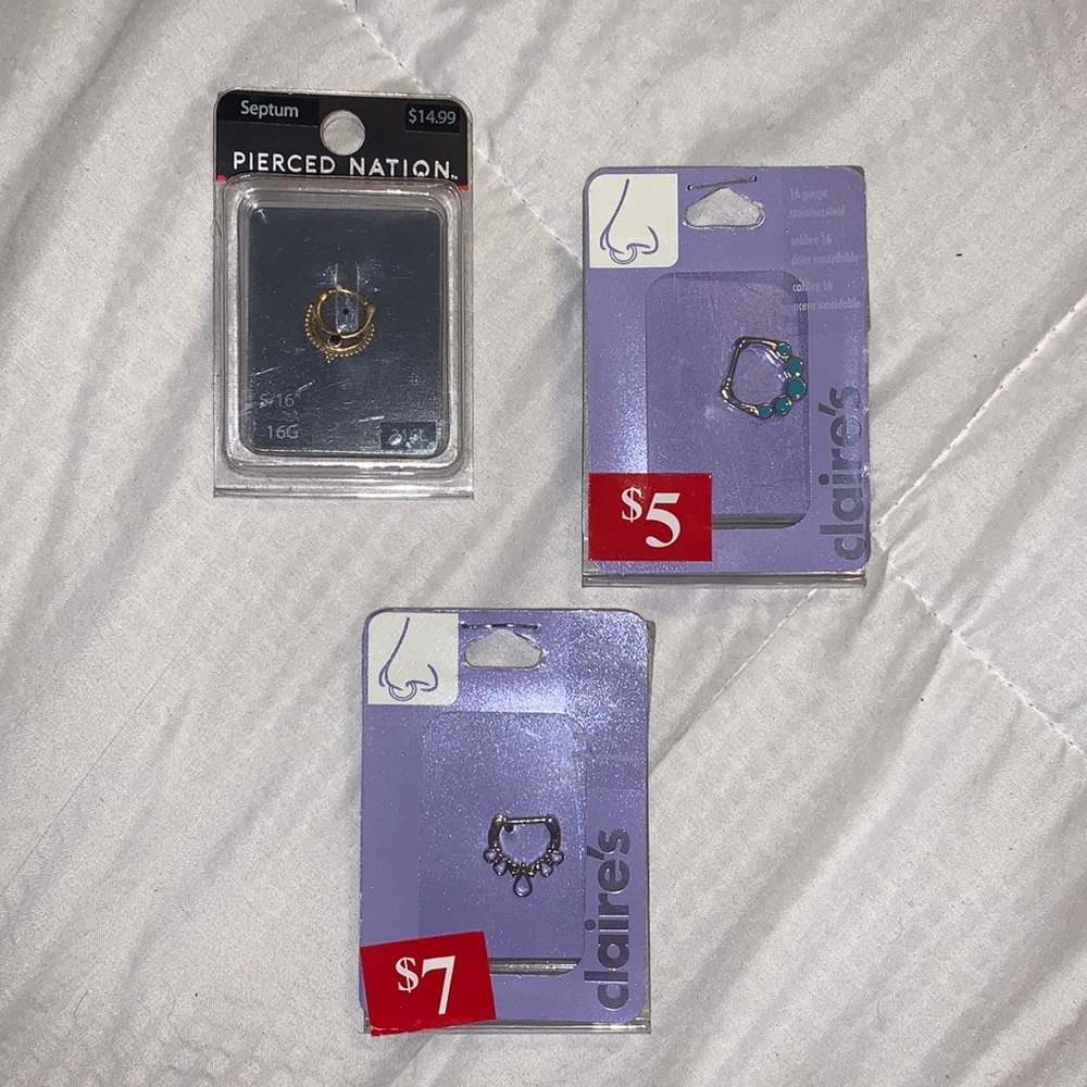 Septum piercings